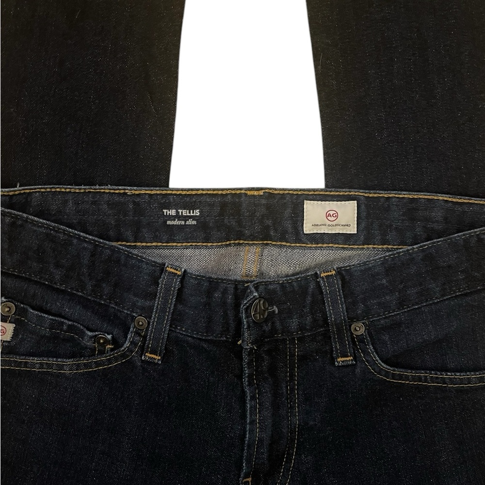 Ag Adriano Goldschmied Men Sz:30 Dark Wash Blue Jeans Modern Slim - Picture 2 of 8